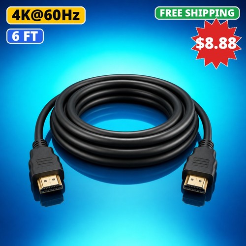 Hdmi cable 6ft - 4k, hd