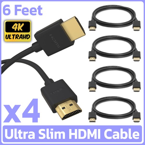 Pack slim hdmi cable 6ft - hdmi,