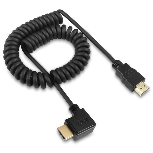 Right angle hdmi spring cable - angle,