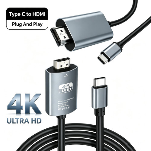 Phone type to hdmi - 4k, type-c